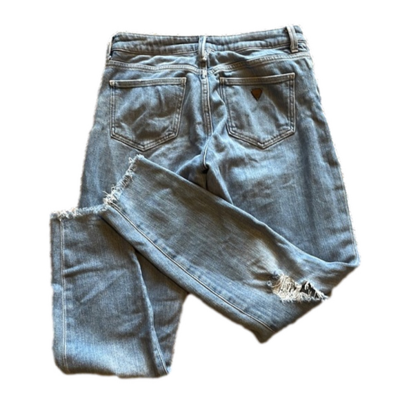 Guess Denim - Guess Woman’s 28 Mid Rise Skinny Distressed Jeans
